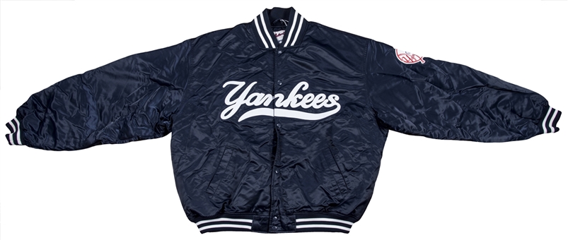 2007 Andy Pettitte Game Used New York Yankees Blue Satin Jacket (Steiner)